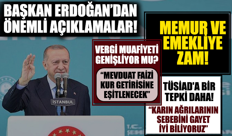 Başkan Erdoğan'dan Kabine Toplantısı sonrası önemli açıklamalar! TL mevduatları için yeni adım...