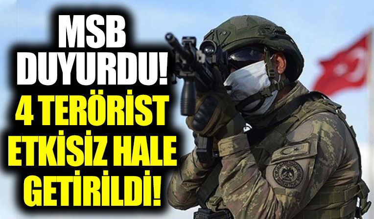 Şanlıurfa Suriye sınırında 4 terörist etkisiz hale getirildi