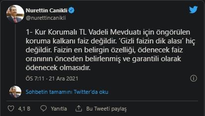 AK Parti'li Canikli'den Kılıçdaroğlu'na 'gizli faiz' cevabı!