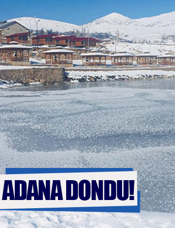 Adana'da sıcaklık eksi 13,4 dereceye kadar düştü