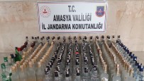 Amasya'da 230 Sise Kaçak Içki Ele Geçirildi