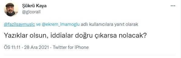 'Yalakadan sanatçı olmaz' diyen Kılıçdaroğlu iyi bak! Fazıl Say İmamoğlu'nu aday ilan etti!