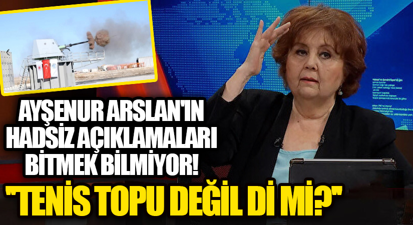 Halk TV sunucusu Ayşenur Arslan milli deniz topuyla dalga geçti: Tenis topu değil di mi?