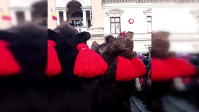 Romanya'da Ayi Kostümlü Geleneksel Yilbasi Kutlamasi