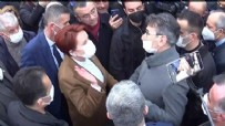 İYİ Parti'liler Meral Akşener'e soru sormak isteyen vatandaşı parmak sallayarak alandan kovdu