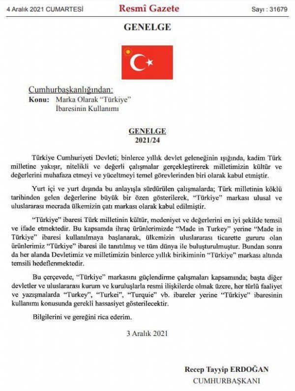 Resmi Gazete'de yayımlandı! 'Made in Turkey' ibaresi kaldırıldı