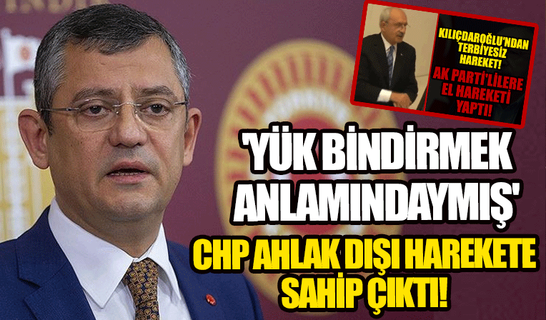 Meclis'teki ahlak dışı harekete CHP arka çıktı: Elini elinin sırtına vurdu bu yük bindirmek anlamındaki vücut dilidir