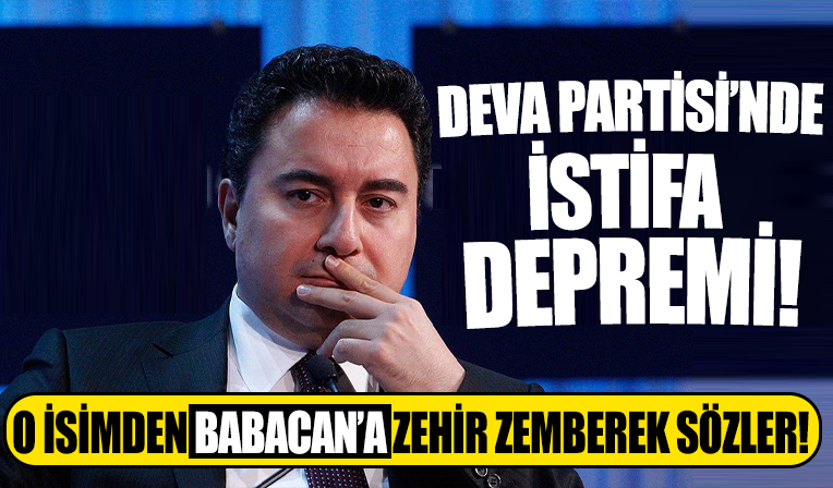 DEVA Partisi'nde istifa şoku!