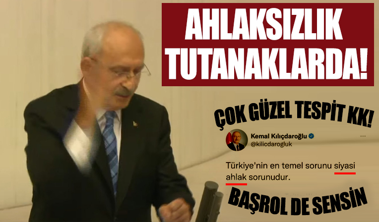 Kemal Kılıçdaroğlu'nun el hareketi sonrası tepkiler tutanaklara yansıdı