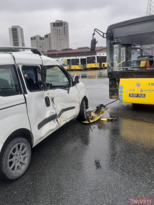 CHP'li İmamoğlu'nun İBB'sinde bu da oldu: İETT otobüsü garajda kaza yaptı