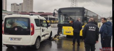 CHP'li İmamoğlu'nun İBB'sinde bu da oldu: İETT otobüsü garajda kaza yaptı