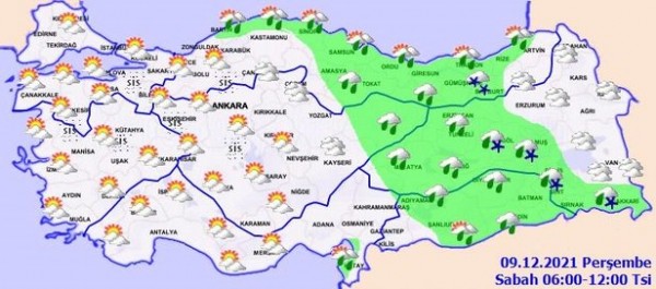 Kar yağışı kapımızda! Meteoroloji uyardı: Pus ve sise dikkat!