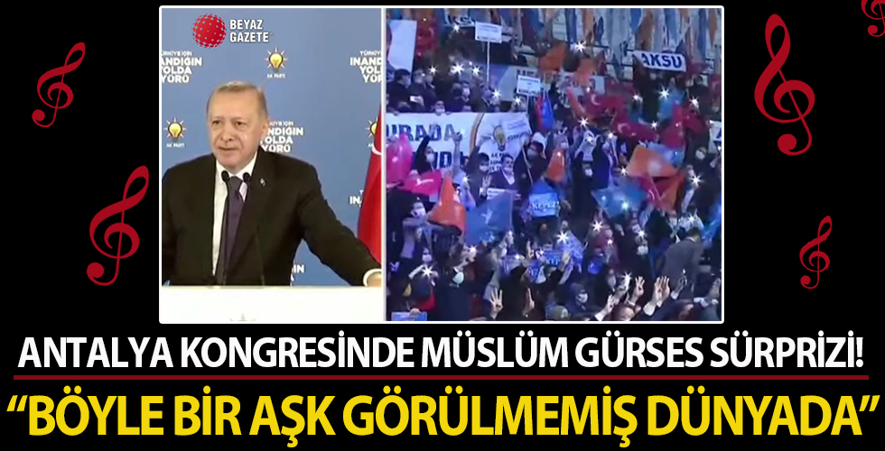 Cumhurbaşkanı Erdoğan'a Müslüm Gürses sürprizi