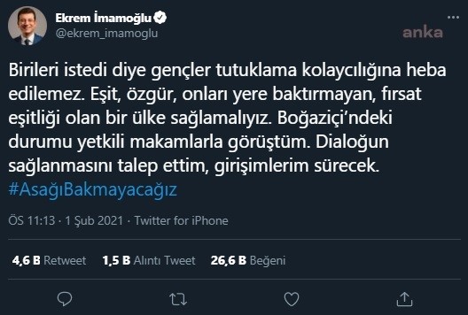 Kaftancıoğlu başlattı! İmamoğlu sahneye çıktı!