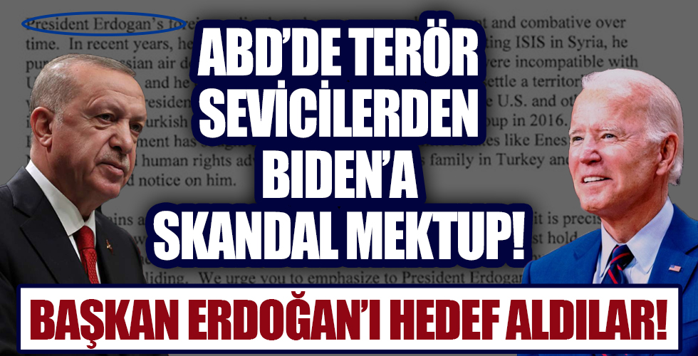 ABD'de 54 senatörden Biden'a skandal 'Türkiye' mektubu! Başkan Erdoğan'ı hedef aldılar