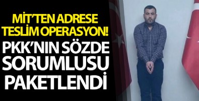 MİT'İn Irak'ta paketlediği terör örgütü PKK'nın sözde lojistik sorumlusu İbrahim Parım Türkiye'ye getirildi