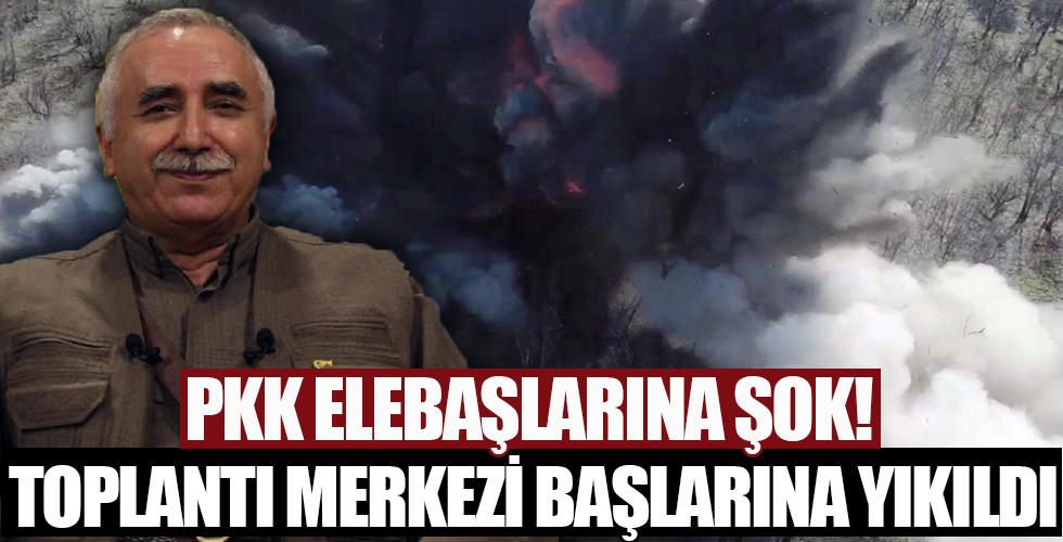 PKK elebaşlarına şok! Gizli toplantı merkezi başlarına yıkıldı