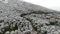 Kar Yağışı Sonrası Aydos Ormanı'nda Kartpostallık Görüntüler Oluştu