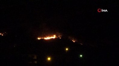 Trabzon'un Of İlçesinde Örtü Yangını