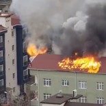 Yangında Mahsur Kalan Vatandaşı Vinç Sahibi Komşusu Kurtardı Haberi