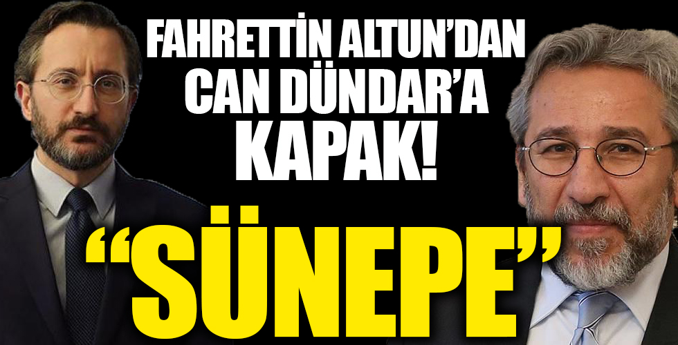 Fahrettin Altun'dan Can Dündar'a kapak!