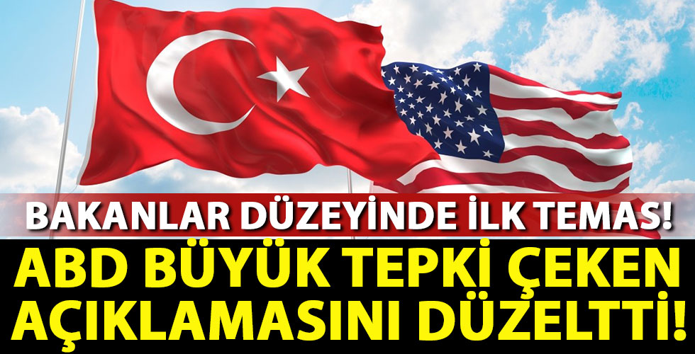 ABD skandalı düzeltti!