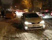 MANSUR YAVAŞ - Ankara trafiğinde sürücüler zor anlar yaşadı!