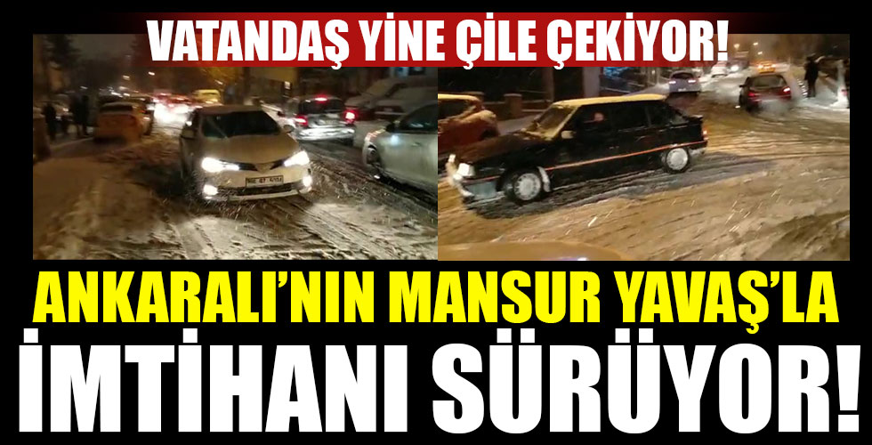 Ankara trafiğinde sürücüler zor anlar yaşadı!