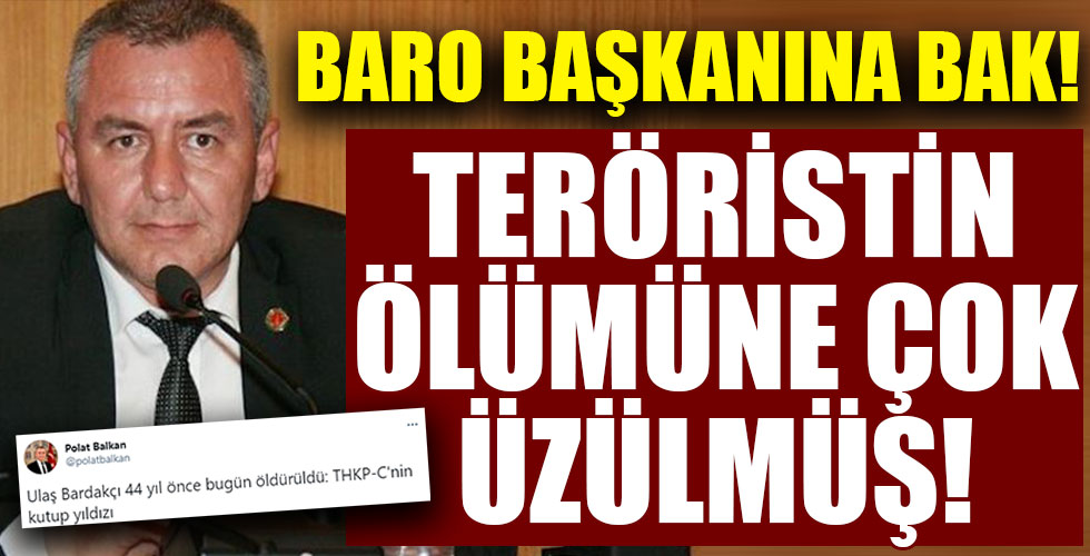 Antalya Baro Başkanı THKP-C'li teröriste üzülmüş!
