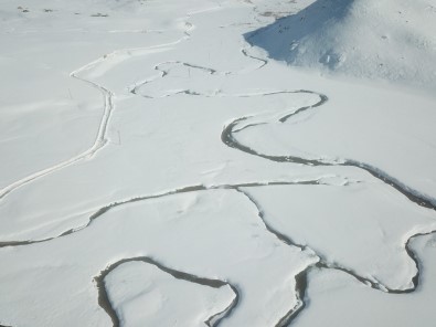 Beytüşşebap'taki Dev Menderesler Havadan Görüntülendi