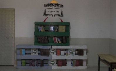 Atıl Paletler Köy Okullarına Kitaplık Oldu