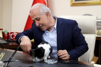 Başkan Gültak, Engelli Kediyi Misafir Etti Haberi