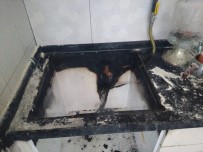 Burhaniye'de Evin Mutfağında Çıkan Yangını İtfaiye Söndürdü Haberi