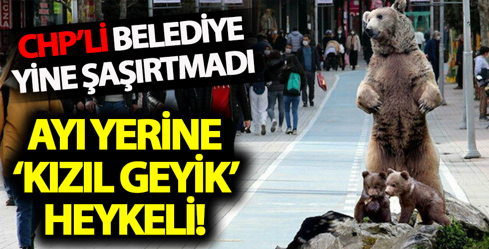 CHP'li belediyeden yeni heykel çalışması!