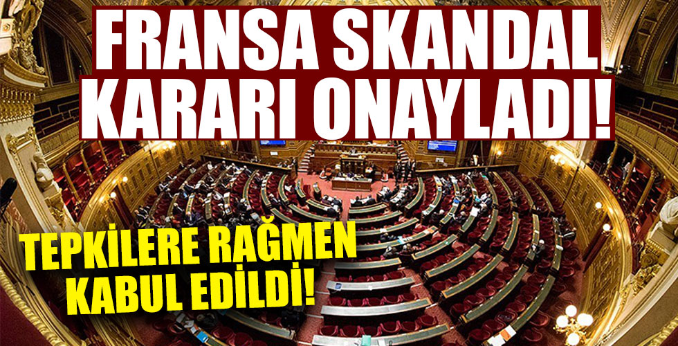 Fransa skandalı onayladı!