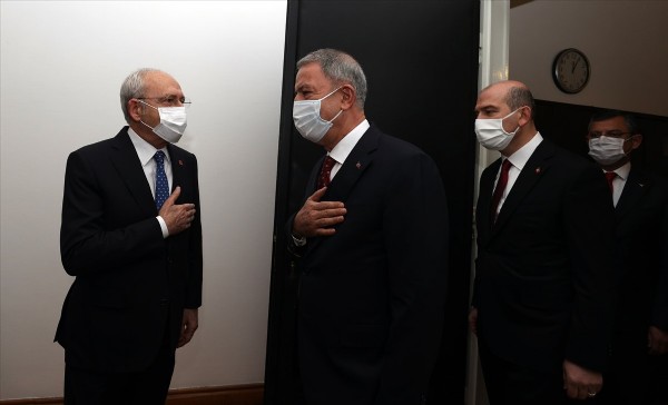 Hulusi Akar ve Süleyman Soylu, Kemal Kılıçdaroğlu'nu ziyaret etti