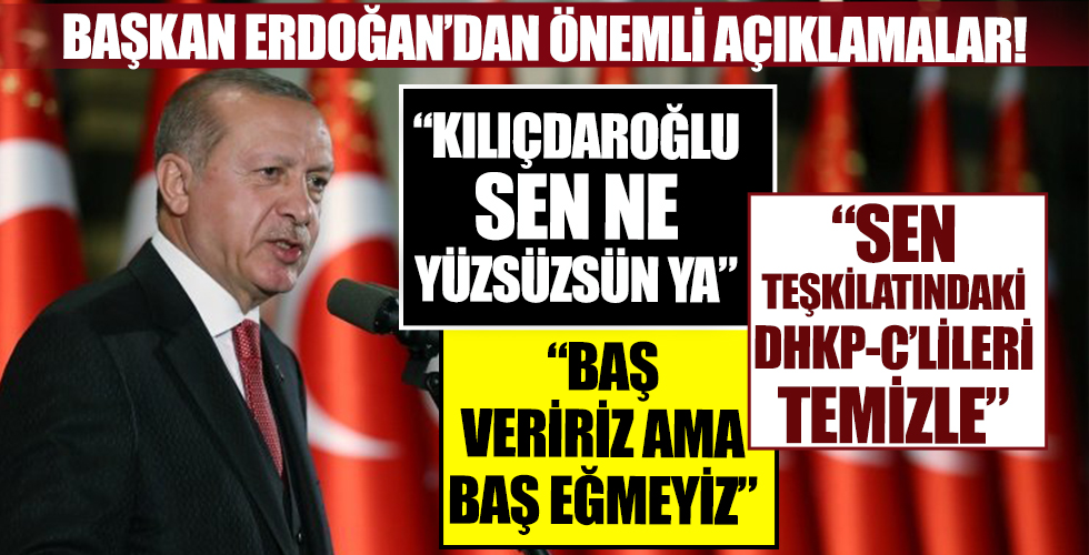 Başkan Erdoğan'dan önemli açıklamalar