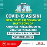 Covid-19 Aşısı Mesai Saatleri Dışında Ve Hafta Sonu Da Yaptırılabilecek