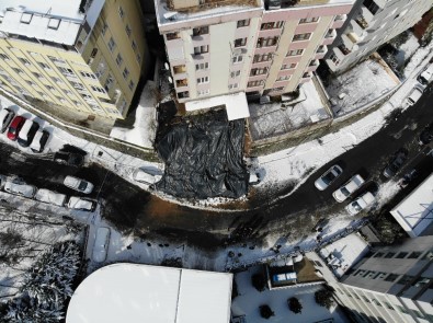 Kağıthane'de Enkaz Havadan Görüntülendi