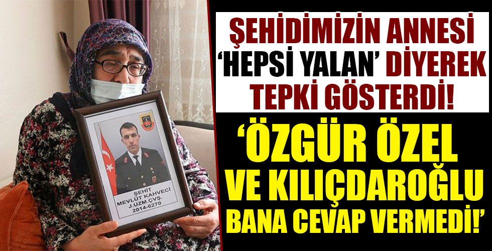 Gara şehidinin annesi ‘hepsi yalan’ diyerek tepki gösterdi!