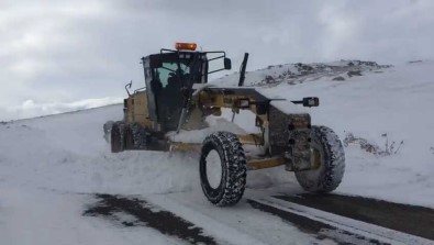Iğdır'da Kar Yağışı 14 Köy Yolunu Ulaşıma Kapattı