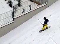 İstanbul'da Karda Snowboard Keyfi