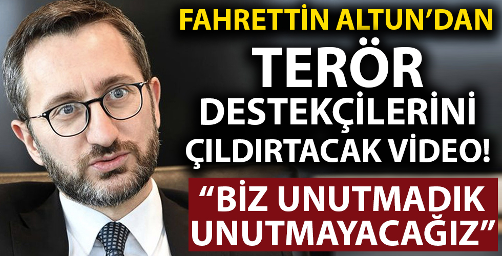 İletişim Başkanı Fahrettin Altun PKK'nin sivil katliamlarını bir kez daha hatırlattı!