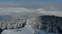 (Özel) Uludağ'da Sislerin Ve Bulutların Arasında Büyüleyici Kar Manzaraları