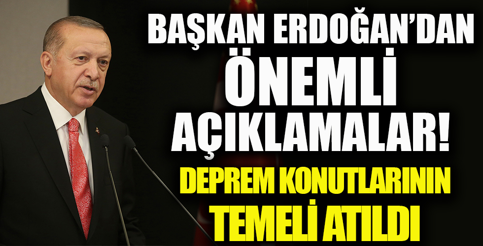 Başkan Erdoğan temel atma töreninde konuşuyor
