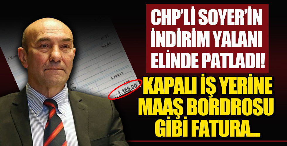 CHP'li İzmir Büyükşehir Belediyesi kapalı iş yerine maaş bordrosu gibi fatura gönderdi: Bunun adı soygun