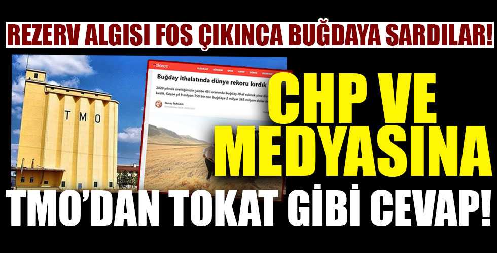 CHP'nin yalanını TMO çökertti!