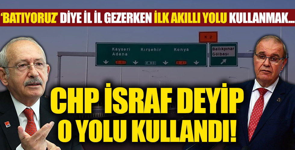 ‘Batıyoruz’ diye il il gezerken Türkiye’nin ilk akıllı yolunu kullanmaları manidar oldu!