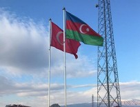 AZERBAYCAN - Nahçıvan sınırında Türkiye ve Azerbaycan bayrakları anıtlaştırıldı