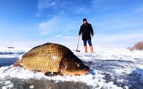 Donan Nazik Gölü'nde Eskimo Usulü Balık Avı Haberi